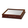 BCW Wood Base for Mini Helmet Holder | Wooden base with mirror